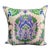 Multicolor Velvet Ikat Pillow Cover For Sale