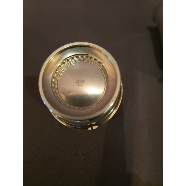 Platinum 1970s Gorham Sterling Ashtray and Cigarette Holder For Sale - Image 8 of 10