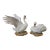 Pair of Vintage Andrea by Sadek Porcelain Swans For Sale