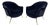 Mid-Century Italian Lounge Chairs in Navy Romo Cotton Velvet, 1960s, Set of 2 For Sale