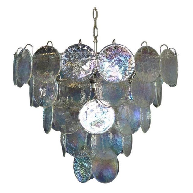 Murano Glass Discs Chandelier, 1990 For Sale - Image 11 of 15