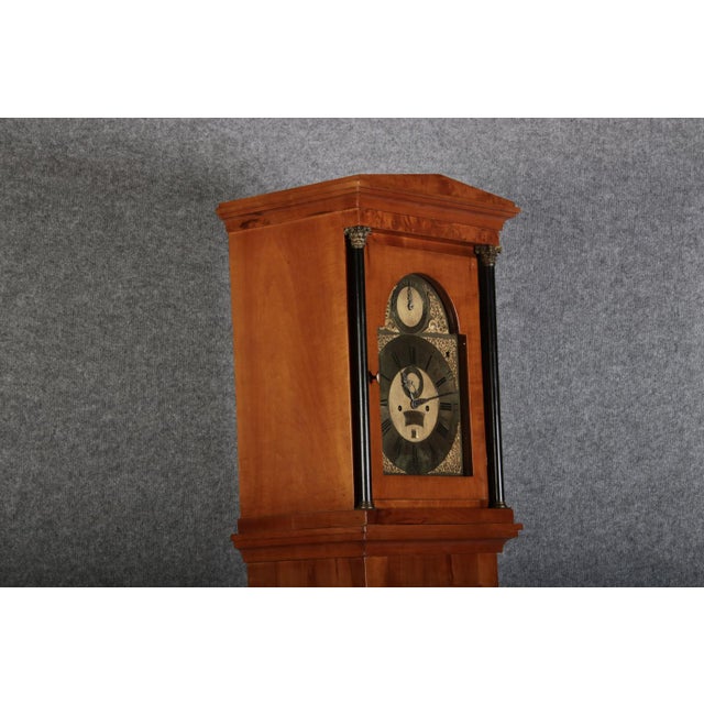 Antique Grandfather Clock in Cherry, Early 19th Century For Sale - Image 14 of 18
