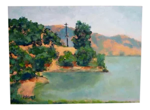 Contemporary Impressionist Style Landscape Oil Painting