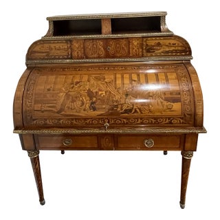 18th Century Maggiolini Collection Rolltop Desk For Sale