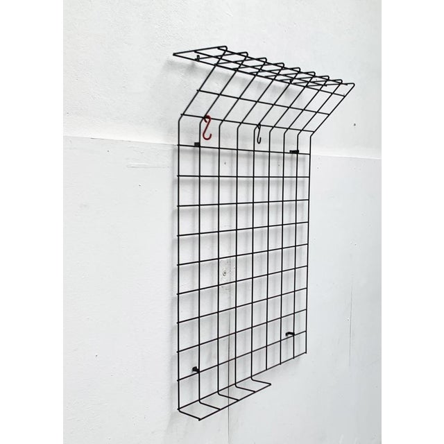 Black Mid-Century German Minimalist String Coat Rack, 1960s For Sale - Image 8 of 18