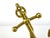 1960s Vintage 1940's Brass Anchor Desk Inkstand on Cast Iron Base | Nautical Maritime Desk Accessory For Sale - Image 5 of 8