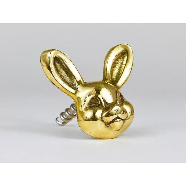 Brass Rabbit Cork Screw Bottle Opener by Walter Bosse for Hertha Baller, Austria, 1950s For Sale - Image 4 of 8