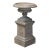 Large English Campana Garden Urn or Planter Pot on Square Plinth Base For Sale