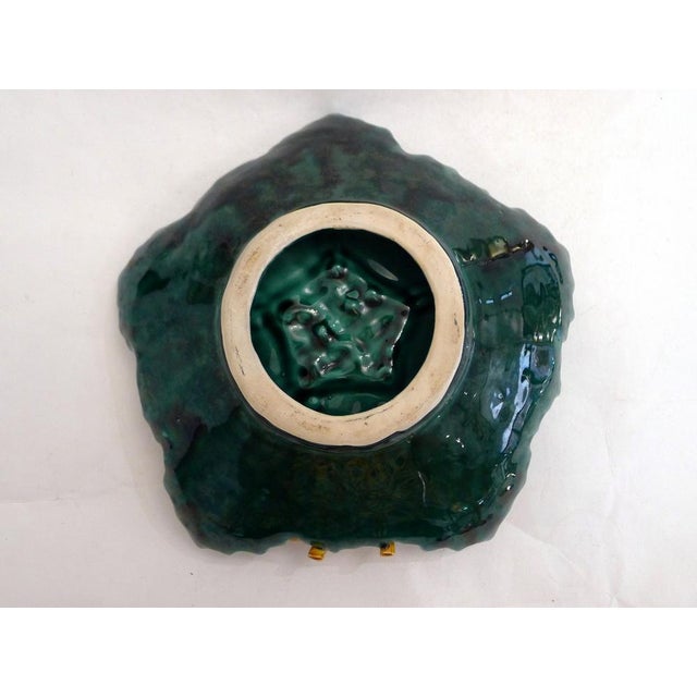 Mid-Century Barbotine Fruit Bowl with Leaves and Lemons, 1960s For Sale - Image 6 of 12