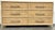 Original retail $4518, stylish Hooker Modern Pole Rattan Retreat Dresser, cerused oak finished case, textured silver...