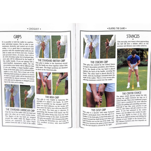 "Croquet: The Art and Elegance of Playing the Game" 1988 Richardson, Donald Charles For Sale - Image 9 of 9