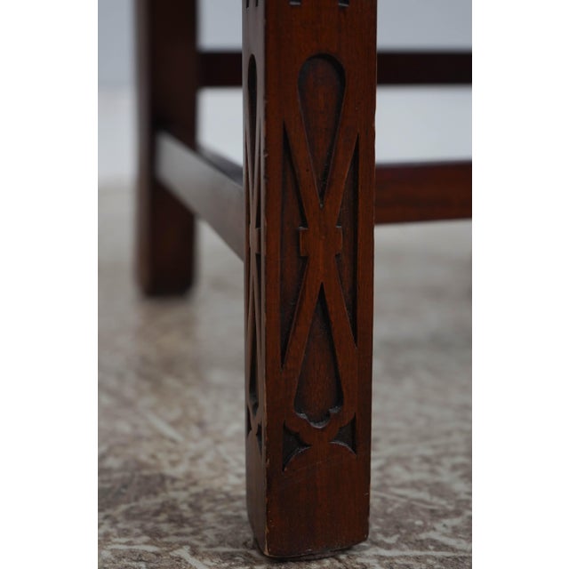 Pair of Maitland Smith Mahogany Dining Chairs For Sale - Image 16 of 18
