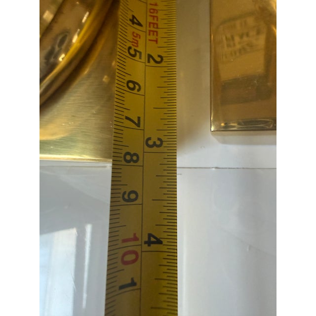 Metal Eichholtz Brass Columns Bookend Pair For Sale - Image 7 of 7