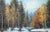 American Snowy Creek in Hope Valley - Landscape in Oil on Masonite by Dean Packer For Sale - Image 3 of 9