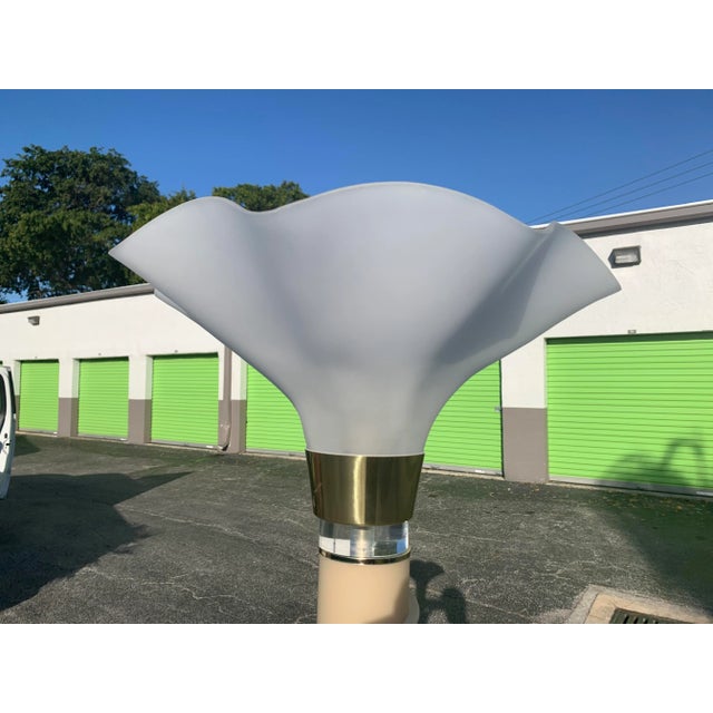 1980s 1980s Lucite Floor Lamp For Sale - Image 5 of 9