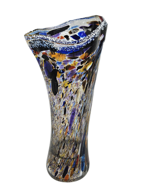 Polychrome Murano Glass Vase, 1970s