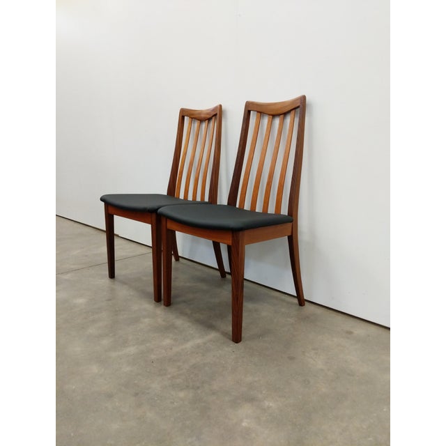 G Plan Pair of Vintage G Plan Teak Mid Century Modern Dining Chairs For Sale - Image 4 of 8