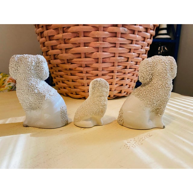 Staffordshire Antique Staffordshire Sign Poodle a Family - Set of 3 For Sale - Image 4 of 11