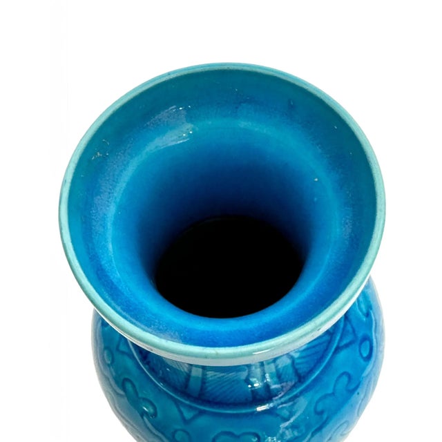 Chinese Early 20th Century Chinese Rouleau Shaped Vase For Sale - Image 3 of 5