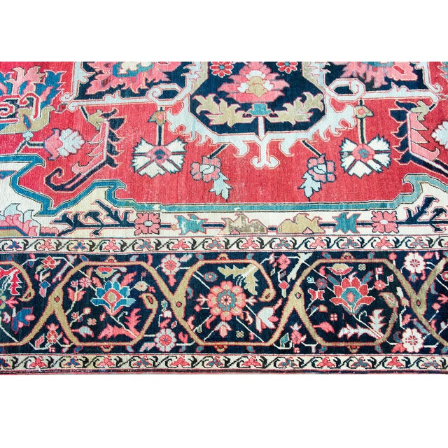 Late 19th Century Persian Serapi Rug For Sale - Image 4 of 16