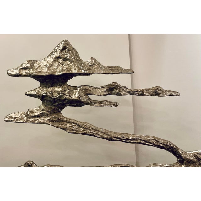 2020s John Richard Brutalist StyleSilver Floating Island Sculpture For Sale - Image 5 of 6