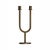 Italian Hammered Brass Deneb Candleholder For Sale - Image 6 of 6