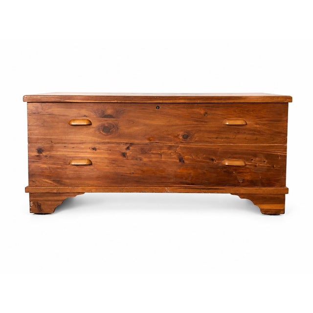 Cedar blanket chest purchased from a person that stated it was antique and had been in her family for generations. Lid has...