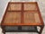 Vintage Mid Century Cane & Glass Wood Fretwork Coffee Table For Sale - Image 10 of 12