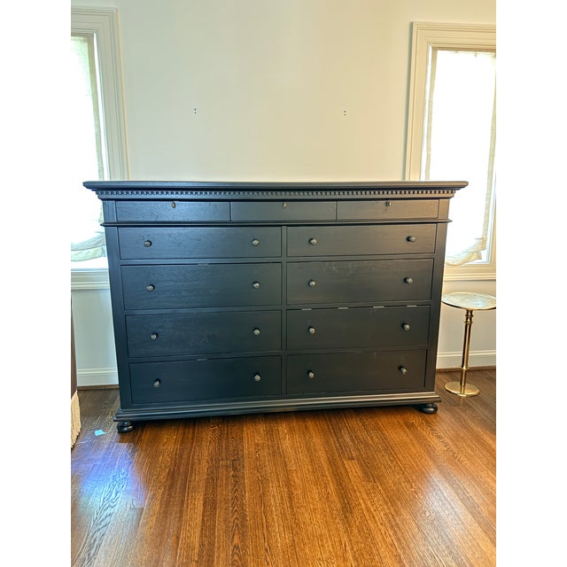 Antique Black RH St. James Dresser Distinguished by dentil detailing, this large scale dresser fixes all your space and...