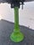 Green A Pair of Early 20th-Century Cast Iron Soda Fountain Swivel Stools With Greek Key Backs. For Sale - Image 8 of 18
