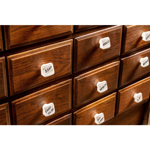 Early 20th Century American Wooden Apothecary Hutch For Sale - Image 9 of 10