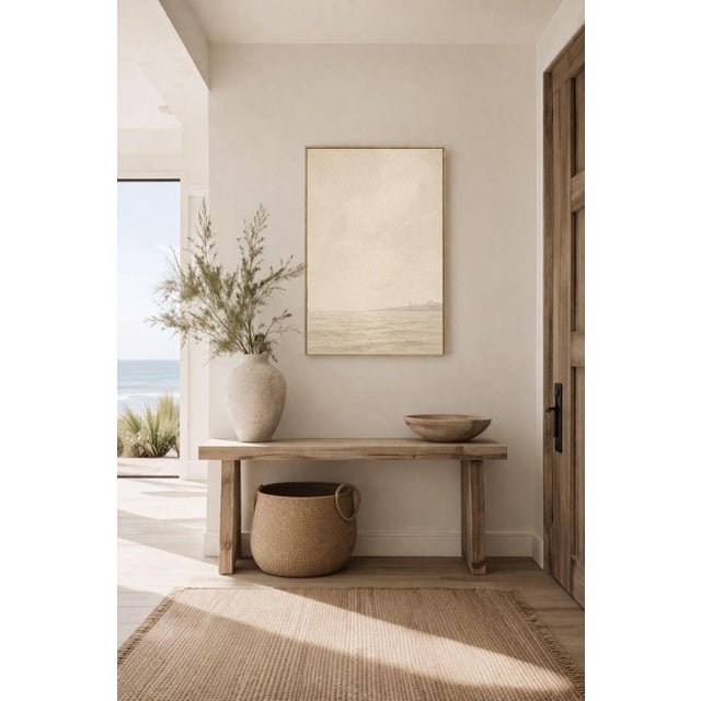 Contemporary Minimal Coastal Landscape Study, Soft Horizon Art Print, 24" × 36" For Sale - Image 3 of 9