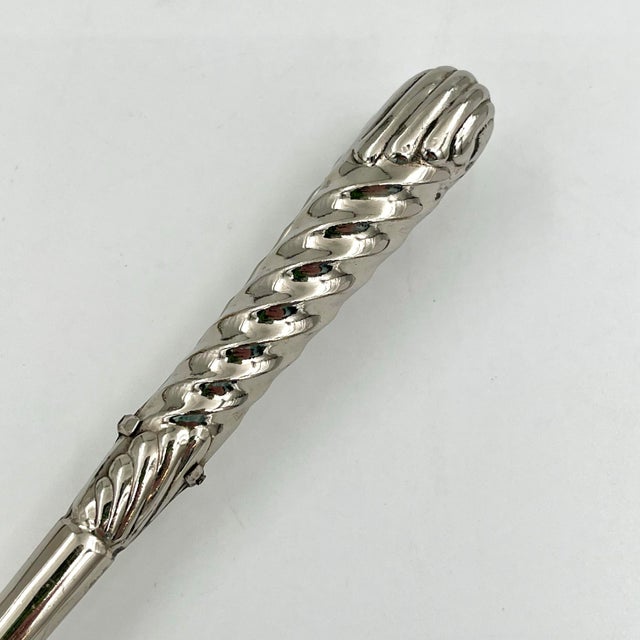 Early 20th Century Vintage Silverplate Glove Stretcher Tong Style For Sale - Image 5 of 9