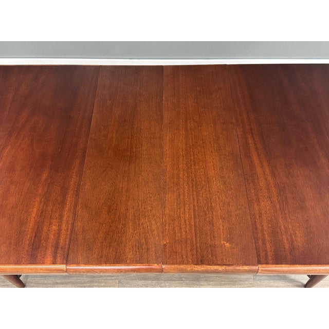 Wood 1960s Refinished Mahogany Dining Table For Sale - Image 7 of 11