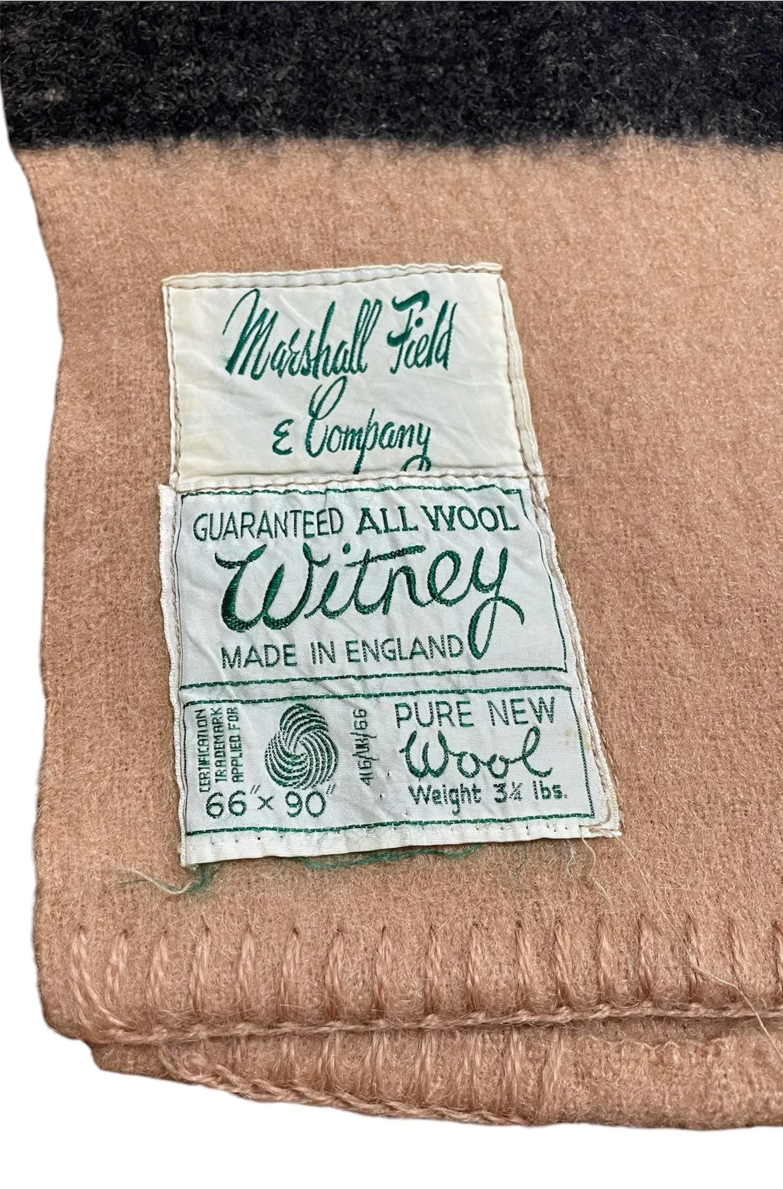 Vintage Wool Blanket by Early Witney Point | Chairish