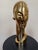 Handmade Art Deco style figurative bust sculpture in polished brass by Balos Design, executed in the “Hagenauer manner”...
