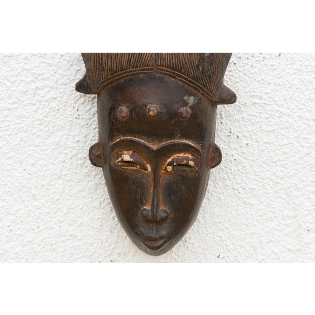 Ceremonial Hairstyle Old African Mask For Sale In Los Angeles - Image 6 of 8