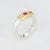 Stylish & finely detailed vintage Ilias Lalaounis ruby ring, crafted in sterling silver & 18 karat yellow gold (circa...