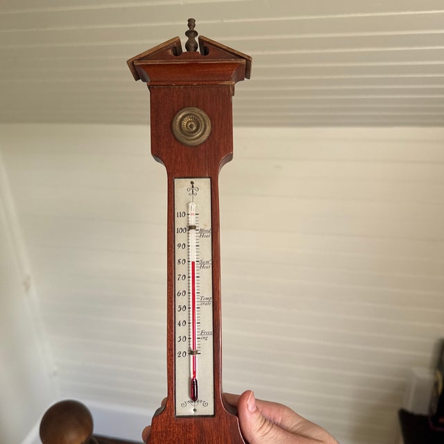 1960s Vintage Swift Instruments Inc. Boston Mass Barometer - Decorative For Sale - Image 5 of 6