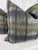 Custom pair of 22" pillows covered in Zak + Fox "Alasdair" in color 02. These pillows have tapered corners to prevent dog...