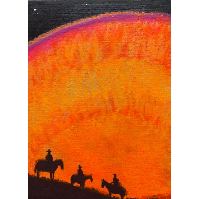 This 9 x 12 inch acrylic and tempera painting on canvas board delivers the depth of character only a painting can bring to...