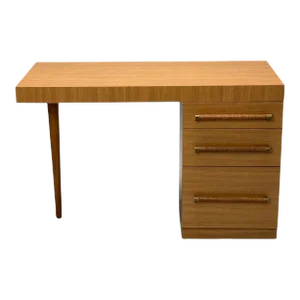 t.h. Robsjohn-Gibbings, Widdicomb, Mid-Century Modern, Desk, Cane, 1960s