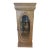 1980's Ethan Allen Style Blonde Pier-Curio Cabinet, With Handcrafted Wood Details For Sale
