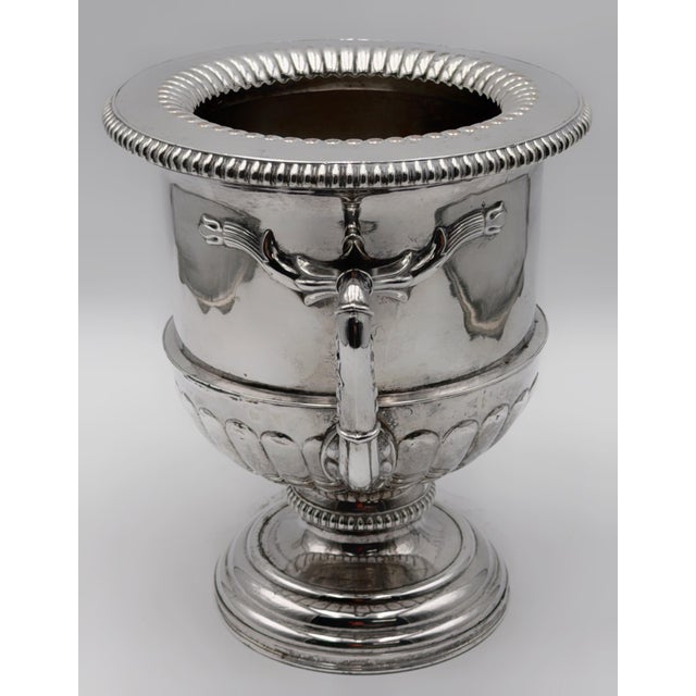 Regency English Sheffield Plate Armorial Wine Cooler, Manner of Matthew Boulton For Sale - Image 12 of 15
