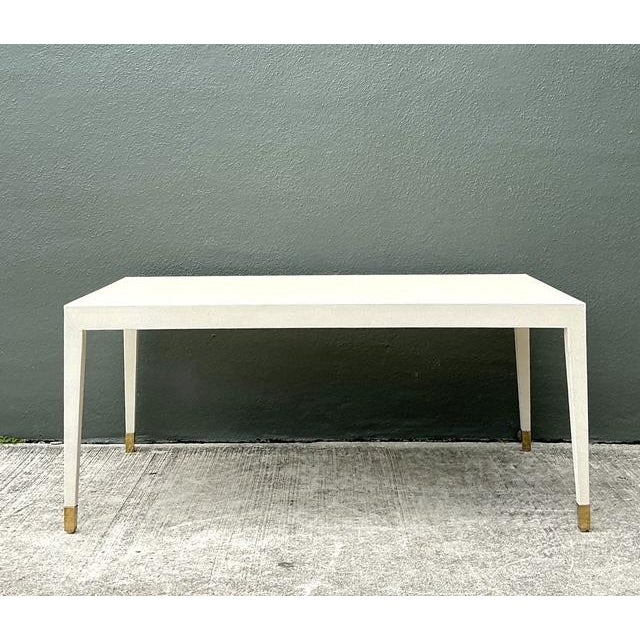 Vintage Monarch for Century Faux Shagreen Coffee Table For Sale - Image 9 of 12