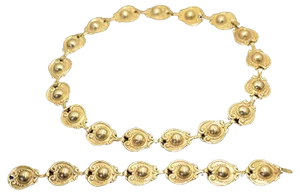 925 Silver Necklace and Bracelet by Margot de Taxco, 1940s, Set of 2