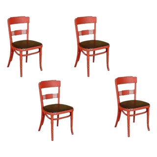 Western Side Chair Used in 1952 "Bus Stop" Movie Starring Marilyn Monre, Set of 4 For Sale