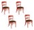 Western Side Chair Used in 1952 "Bus Stop" Movie Starring Marilyn Monre, Set of 4 For Sale