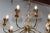 Lightolier 1950s Brass and Etched Glass Chandelier by Lightolier For Sale - Image 4 of 11