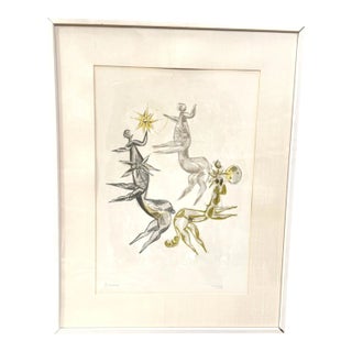 Dmitri Hadzi Mythology 3 Centaurs Lithograph Rome '57 For Sale